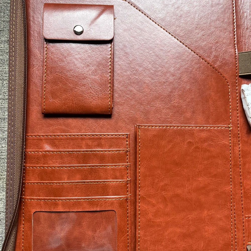 New Faux leather brown binder